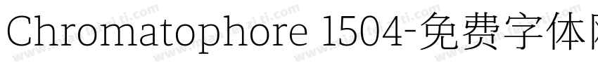 Chromatophore 1504字体转换